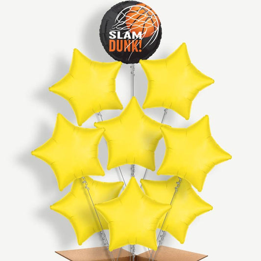 Slam Dunk Basketball Helium Balloon Bundle | Party Save Smile