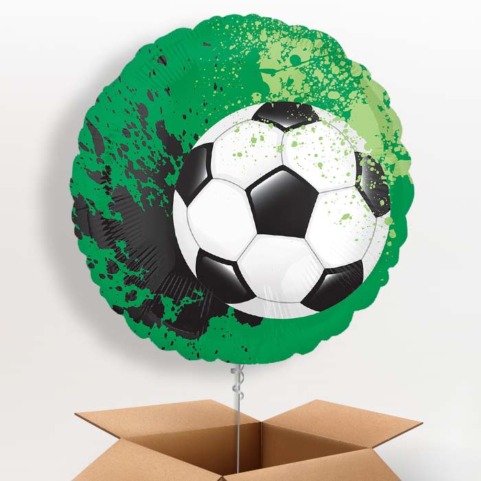 Green Football Helium Balloon in a Box- 1 Balloon | Party Save Smile