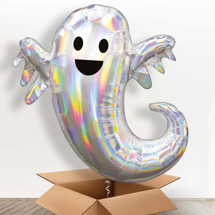 Giant Ghost Helium Balloons in a Box Gift - Giant Balloon | Party Save Smile