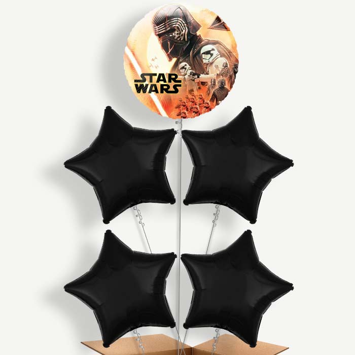 Star Wars Skywalker Balloon Cluster Inflated with Helium | Party Save Smile