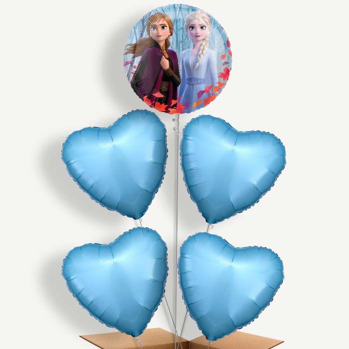 Elsa & Anna Frozen Theme Helium Cluster Balloons | Party Save Smile