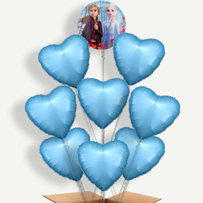 Elsa & Anna Frozen Theme Helium Balloon Bundle | Party Save Smile