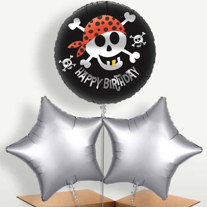 Happy Birthday Pirate Balloons in a Bunch | Party Save Smile