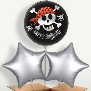 Happy Birthday Pirate Balloons in a Bunch (Trio)