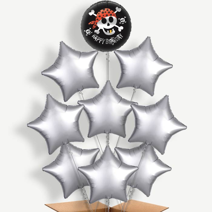 Happy Birthday Pirate Helium Balloon Bundle | Party Save Smile