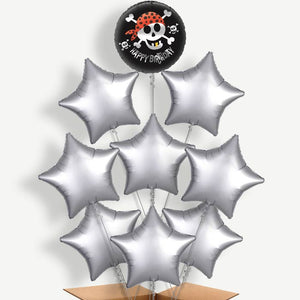 Happy Birthday Pirate 9 Helium Balloon Bundle