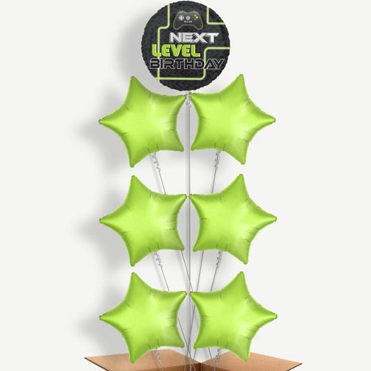 Level Up Gaming Balloon Arrangement Inflated with Helium | Party Save Smile