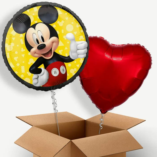 Mickey Mouse Black Helium Balloon Pair | Party Save Smile