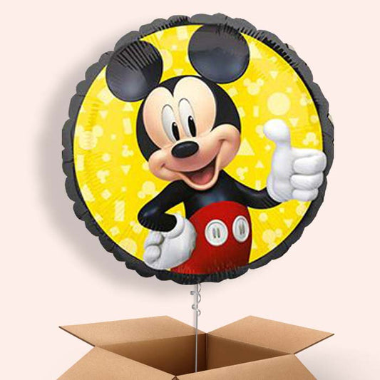 Mickey Mouse Black Balloon in a Box