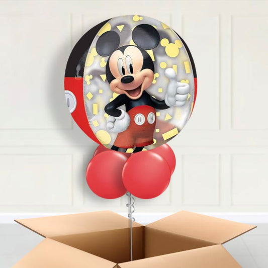 Mickey Mouse Forever Orbz Helium Balloon in a Box - Orbz Balloon | Party Save Smile