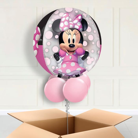 Minnie Mouse Forever Orbz Helium Balloon in a Box - Orbz Balloon | Party Save Smile