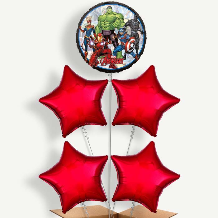 Power Marvel Avengers Helium Cluster Balloons | Party Save Smile