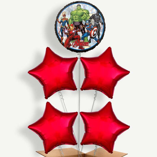 Power Marvel Avengers Helium Cluster Balloons | Party Save Smile