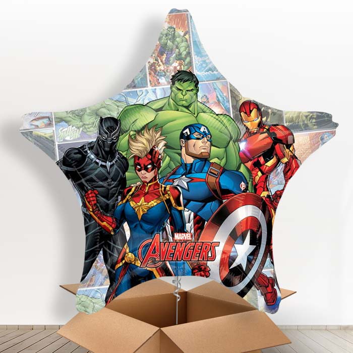 Marvel Avengers Helium Balloons in a Box - Giant Balloon | Party Save Smile