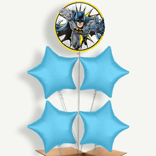 Batman Balloon Cluster Inflated with Helium | Party Save Smile