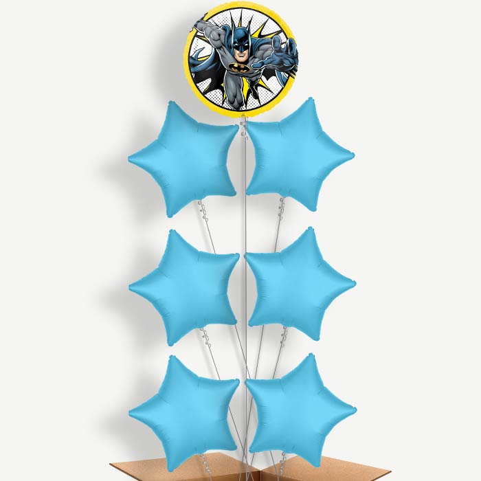 Batman Balloon Arrangement Inflated with Helium | Party Save Smile