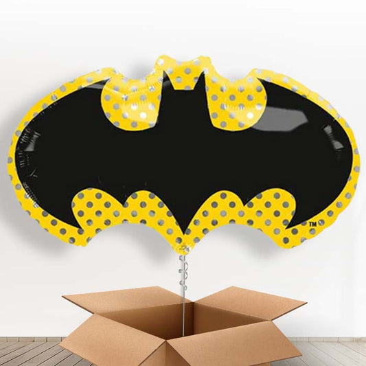 Batman Logo Helium Balloon In a Box - Giant Balloon | Party Save Smile