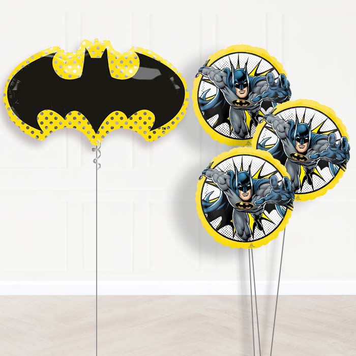 Batman Balloon Bouquet Delivery in a Box - Themed Bouquet | Party Save Smile