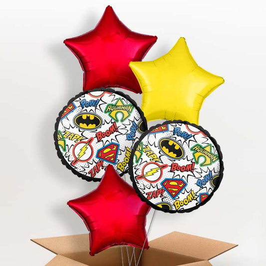 Justice League Comic Helium Balloon in a Box - 5 Balloon | Party Save Smile