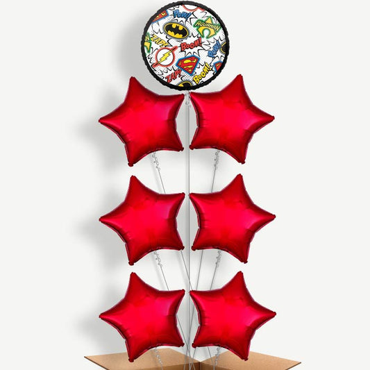 Justice League Comic Helium Balloon Arrangement | Party Save Smile
