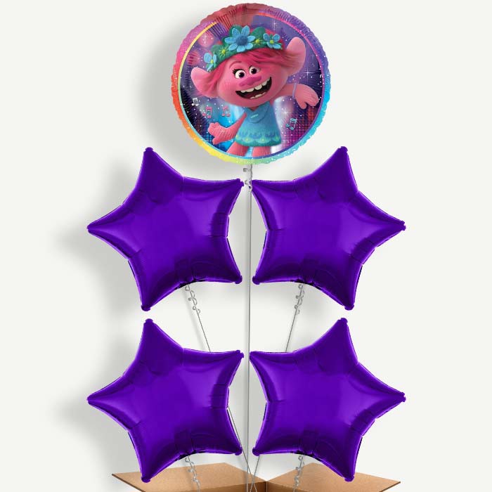 Trolls World Tour Helium Balloon Cluster  | Party Save Smile