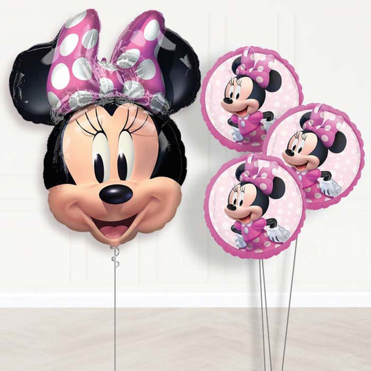 Minnie Mouse Helium Balloon Bouquet Delivered - Themed Bouquet | Party Save Smile