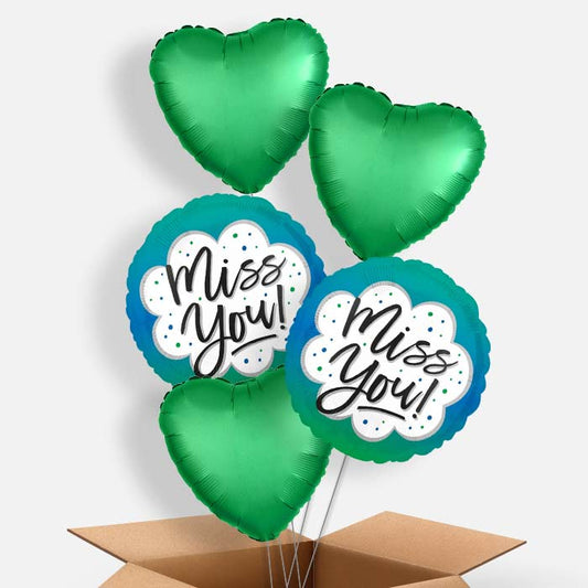 Miss You Helium Balloon in a Box - 5 Balloon | Party Save Smile