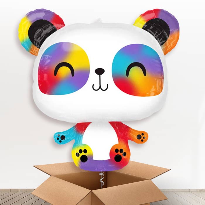 Giant Panda Helium Balloon In a Box - Giant Balloon | Party Save Smile