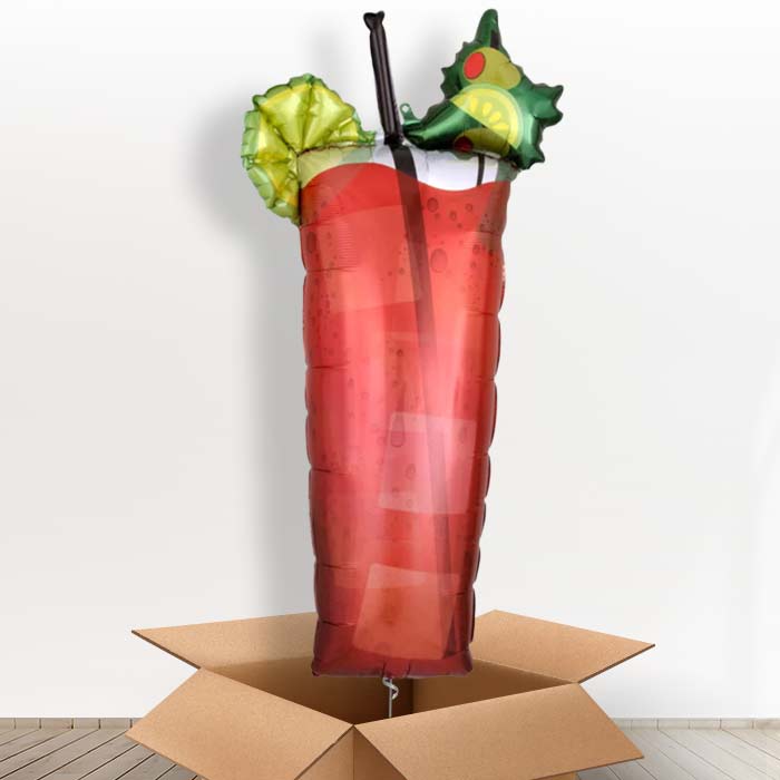 Hen Party Bloody Mary Cocktail Helium Balloon in a Box - Giant Balloon | Party Save Smile