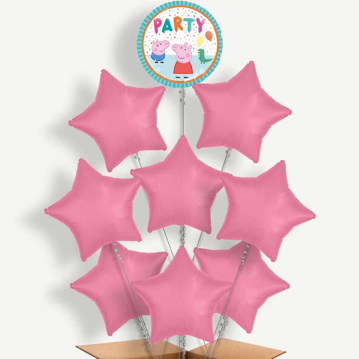 Peppa Pig Party Balloon Bundle Inflated with Helium | Party Save Smile