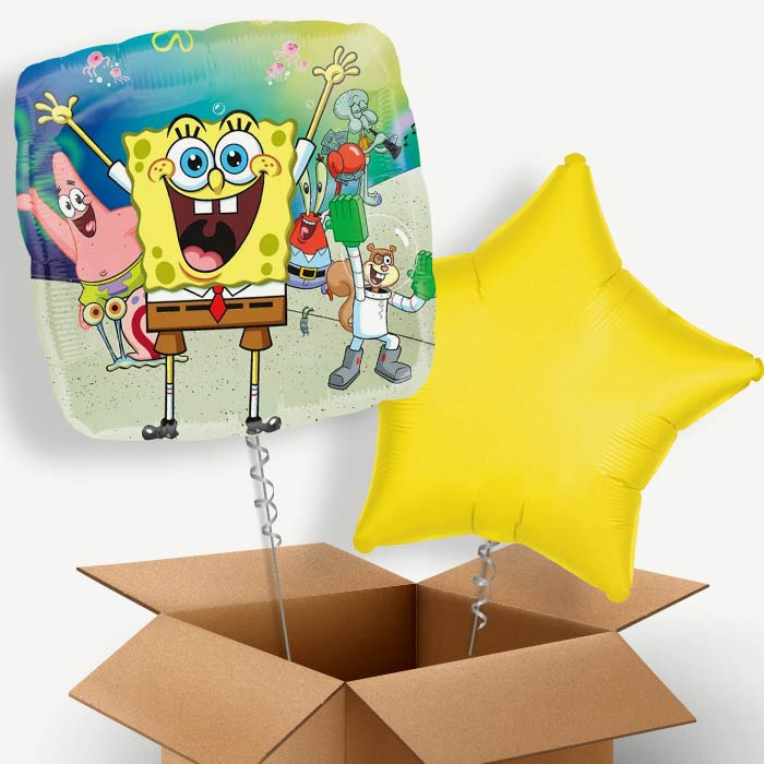 Spongebob Helium Balloon Couple | Party Save Smile