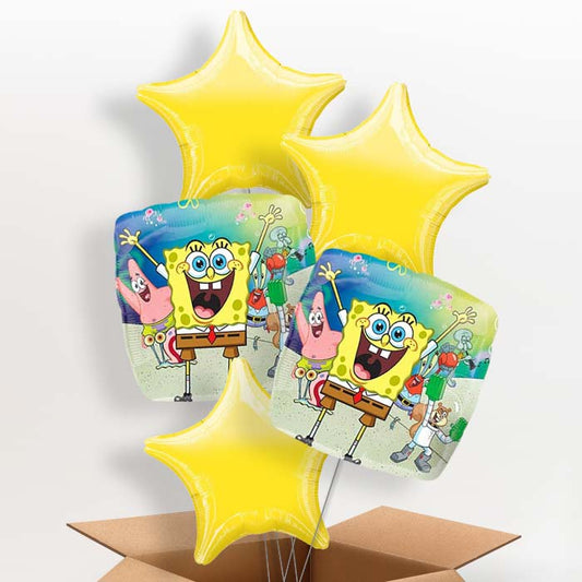 Spongebob Helium Balloon in a Box Gift - 5 Balloon | Party Save Smile