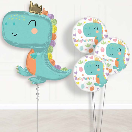 Baby Dinosaur Helium Balloon Bouquet - Themed Bouquet | Party Save Smile