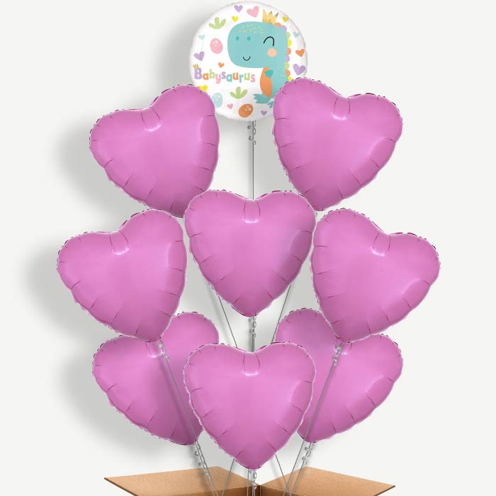 Babysaurus Baby Dinosaur Helium Balloon Bundle | Party Save Smile
