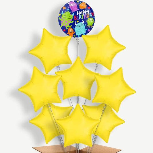 Little Monsters Happy Birthday Helium Balloon Bundle | Party Save Smile