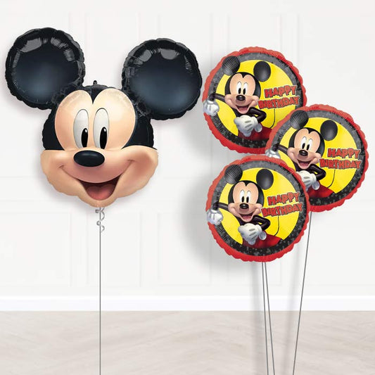 Giant Mickey Mouse Forever Balloon Bouquet Delivery - 1 x Giant Balloon with Themed Bouquet | Party Save Smile