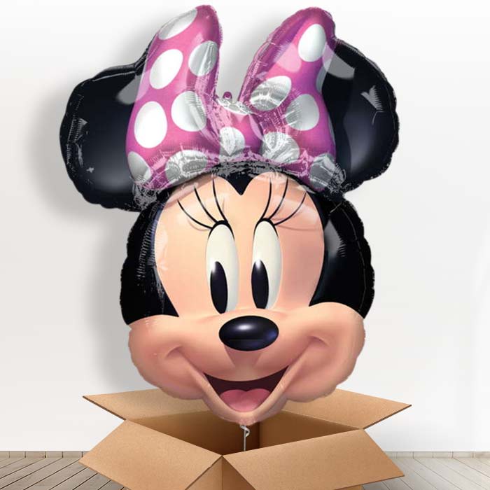 Giant Minnie Mouse Forever Helium Balloon in a Box - 1 x Giant Balloon | Party Save Smile