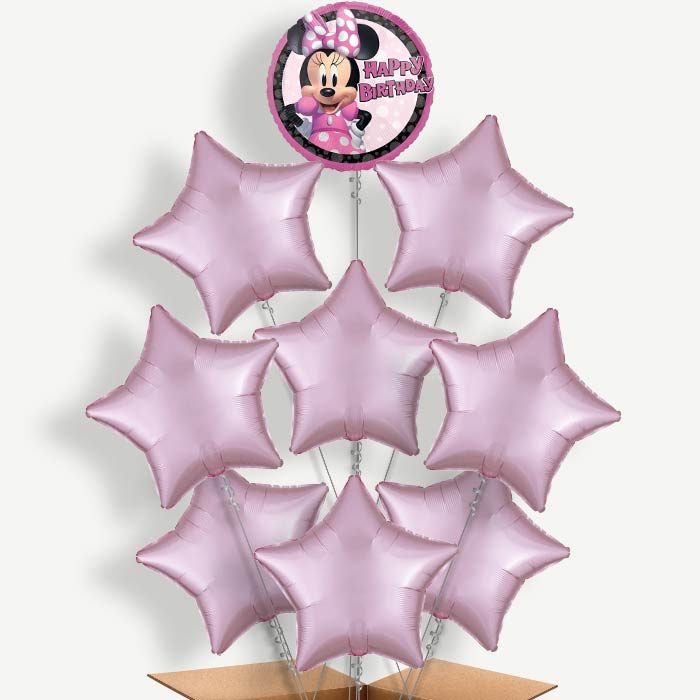 Minnie Mouse Forever Happy Birthday Helium Balloon Bundle | Party Save Smile