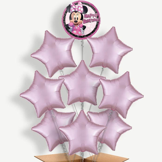 Minnie Mouse Forever Happy Birthday Helium Balloon Bundle | Party Save Smile