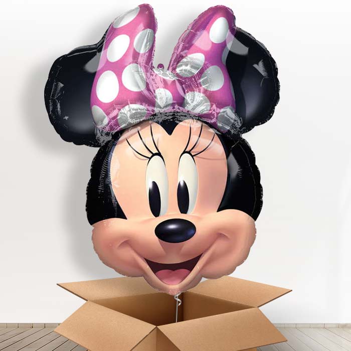 Giant Minnie Mouse Forever Helium Balloon in a Box - 1 x Giant Balloon | Party Save Smile