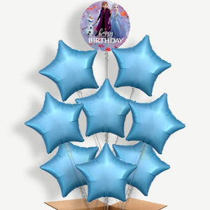 Disney Frozen Leaves Birthday 9 Helium Balloon Bundle