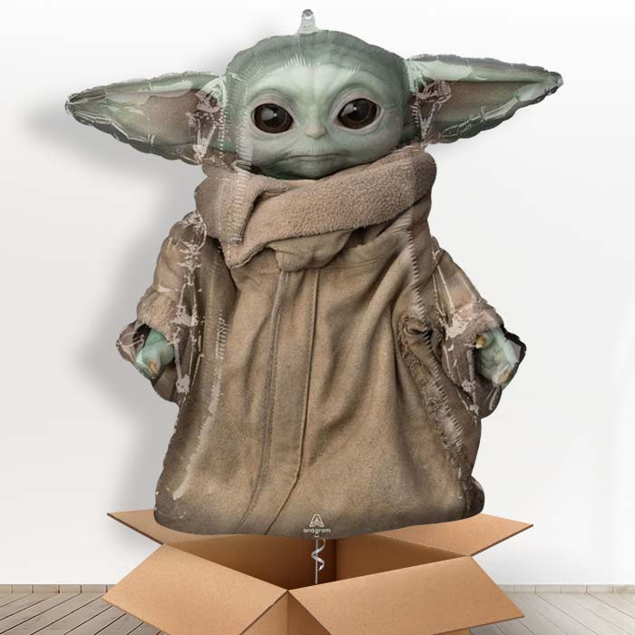 Giant Mandalorian Helium Balloon in a Box - Giant Balloon | Party Save Smile