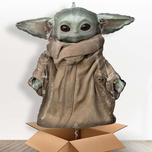 Giant Mandalorian Helium Balloon in a Box - Giant Balloon | Party Save Smile
