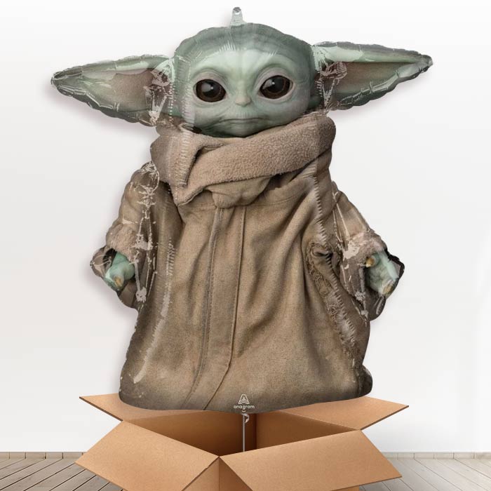 Giant Mandalorian Helium Balloon in a Box - Giant Balloon | Party Save Smile