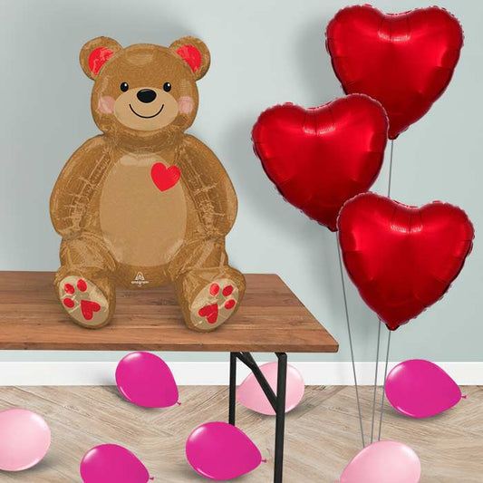 Bear Sitter Balloon Package Delivered - Sitter Package | Party Save Smile
