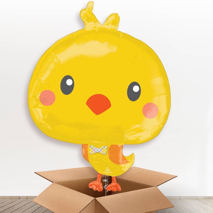 Easter Chick Giant Helium Balloon in a Box Gift - Giant Balloon | Party Save Smile