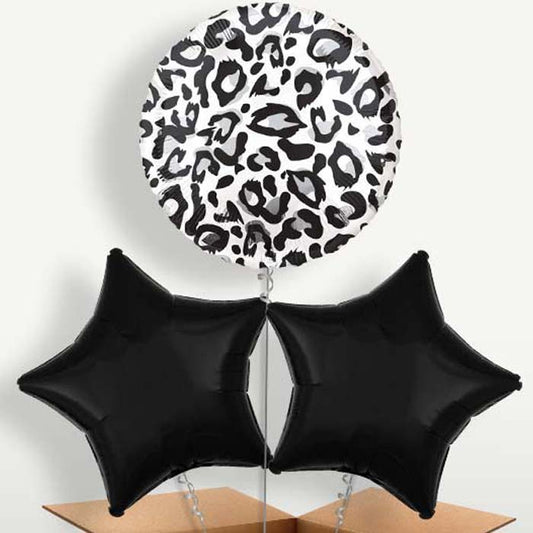 Snow Leopard Print Helium Bunch of Balloons | Party Save Smile