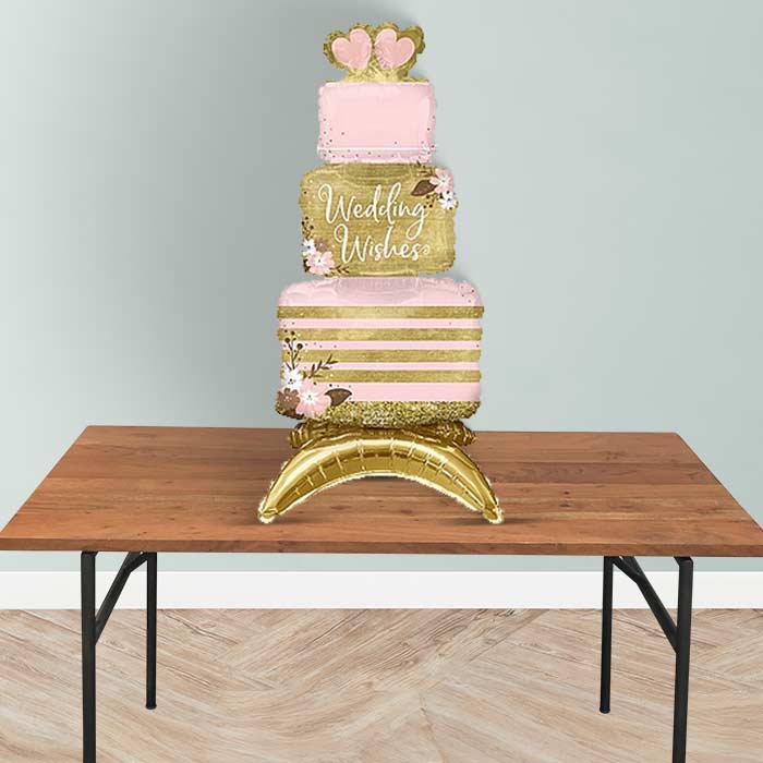 Wedding Cake Sitter Balloon Package Delivered - Sitter Balloon | Party Save Smile