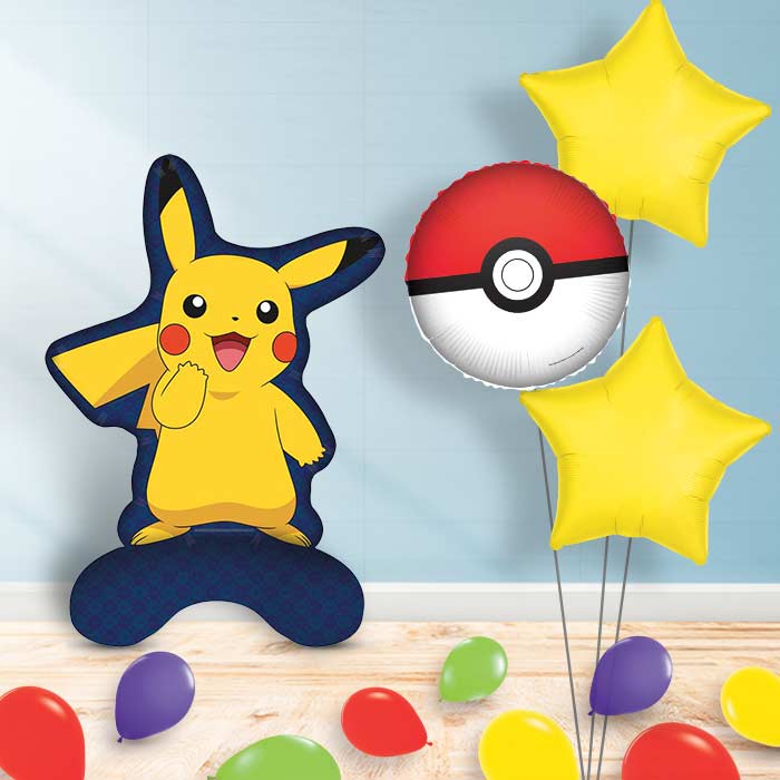 Pikachu Sitter Balloon Package Delivered - Party Save Smile