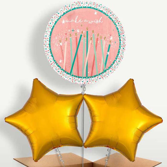 Happy Cake Day Birthday Balloons in a Bunch | Party Save Smile